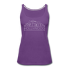 Hollywood, California Women’s Tank Top - Skyline Women’s Hollywood Tank Top - purple