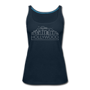 Hollywood, California Women’s Tank Top - Skyline Women’s Hollywood Tank Top - deep navy