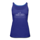 Indianapolis, Indiana Women’s Tank Top - Skyline Women’s Indianapolis Tank Top - royal blue