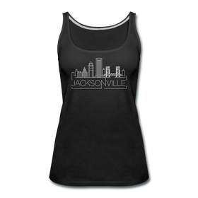 Jacksonville, Florida Women’s Tank Top - Skyline Women’s Jacksonville Tank Top - black