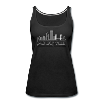Jacksonville, Florida Women’s Tank Top - Skyline Women’s Jacksonville Tank Top - black