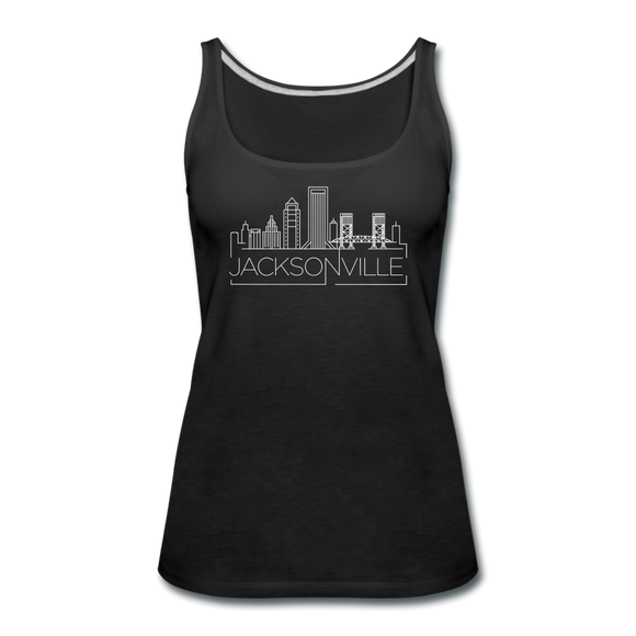 Jacksonville, Florida Women’s Tank Top - Skyline Women’s Jacksonville Tank Top - black