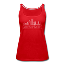 Jacksonville, Florida Women’s Tank Top - Skyline Women’s Jacksonville Tank Top - red