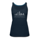 Jacksonville, Florida Women’s Tank Top - Skyline Women’s Jacksonville Tank Top - deep navy