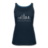 Jacksonville, Florida Women’s Tank Top - Skyline Women’s Jacksonville Tank Top - deep navy