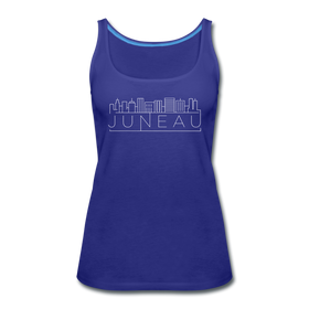 Juneau, Alaska Women’s Tank Top - Skyline Women’s Juneau Tank Top - royal blue