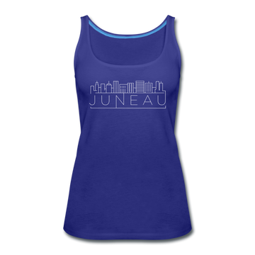 Juneau, Alaska Women’s Tank Top - Skyline Women’s Juneau Tank Top - royal blue