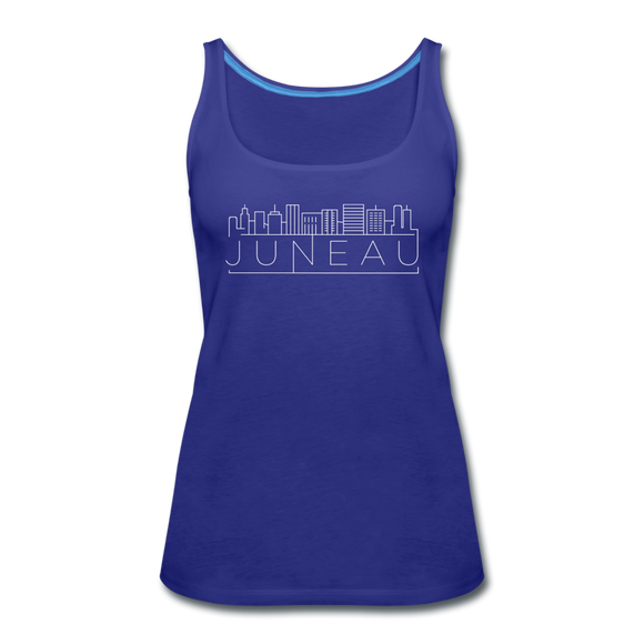 Juneau, Alaska Women’s Tank Top - Skyline Women’s Juneau Tank Top - royal blue