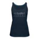 Juneau, Alaska Women’s Tank Top - Skyline Women’s Juneau Tank Top - deep navy