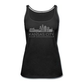 Kansas City, Missouri Women’s Tank Top - Skyline Women’s Kansas City Tank Top - black