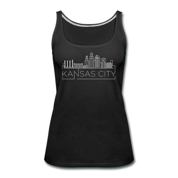 Kansas City, Missouri Women’s Tank Top - Skyline Women’s Kansas City Tank Top - black