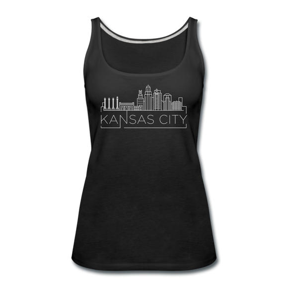 Kansas City, Missouri Women’s Tank Top - Skyline Women’s Kansas City Tank Top - black