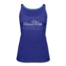 Kansas City, Missouri Women’s Tank Top - Skyline Women’s Kansas City Tank Top - royal blue