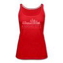 Kansas City, Missouri Women’s Tank Top - Skyline Women’s Kansas City Tank Top - red