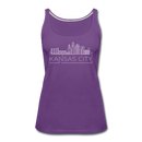 Kansas City, Missouri Women’s Tank Top - Skyline Women’s Kansas City Tank Top - purple