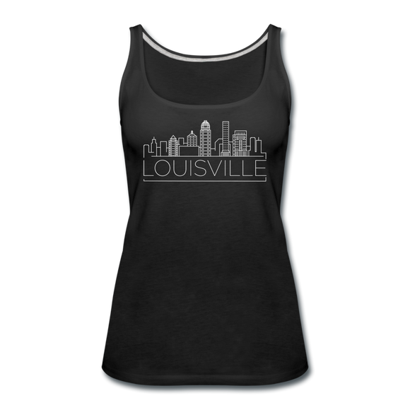 Louisville, Kentucky Women’s Tank Top - Skyline Women’s Louisville Tank Top - black