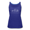 Louisville, Kentucky Women’s Tank Top - Skyline Women’s Louisville Tank Top - royal blue