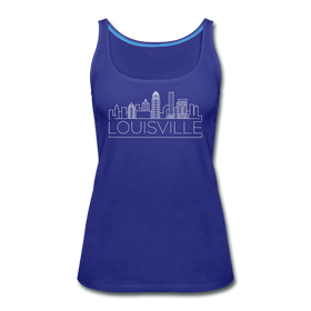 Louisville, Kentucky Women’s Tank Top - Skyline Women’s Louisville Tank Top - royal blue