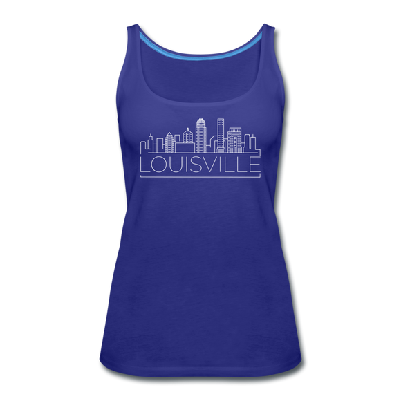 Louisville, Kentucky Women’s Tank Top - Skyline Women’s Louisville Tank Top - royal blue