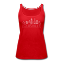 Louisville, Kentucky Women’s Tank Top - Skyline Women’s Louisville Tank Top - red