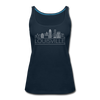 Louisville, Kentucky Women’s Tank Top - Skyline Women’s Louisville Tank Top - deep navy