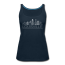 Louisville, Kentucky Women’s Tank Top - Skyline Women’s Louisville Tank Top - deep navy