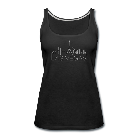 Las Vegas, Nevada Women’s Tank Top - Skyline Women’s Las Vegas Tank Top - black