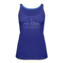 Las Vegas, Nevada Women’s Tank Top - Skyline Women’s Las Vegas Tank Top - royal blue