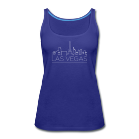 Las Vegas, Nevada Women’s Tank Top - Skyline Women’s Las Vegas Tank Top - royal blue