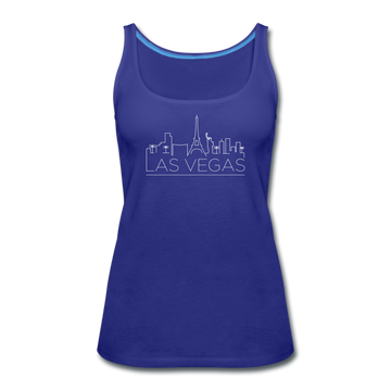 Las Vegas, Nevada Women’s Tank Top - Skyline Women’s Las Vegas Tank Top - royal blue