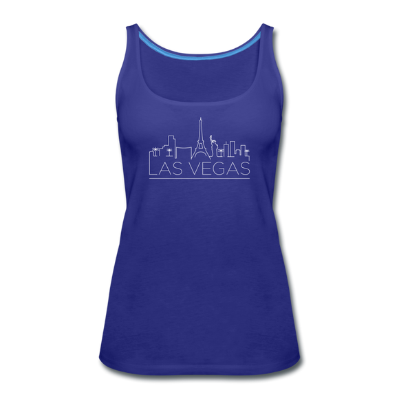 Las Vegas, Nevada Women’s Tank Top - Skyline Women’s Las Vegas Tank Top - royal blue