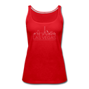 Las Vegas, Nevada Women’s Tank Top - Skyline Women’s Las Vegas Tank Top - red