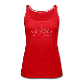 Las Vegas, Nevada Women’s Tank Top - Skyline Women’s Las Vegas Tank Top - red