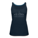 Las Vegas, Nevada Women’s Tank Top - Skyline Women’s Las Vegas Tank Top - deep navy