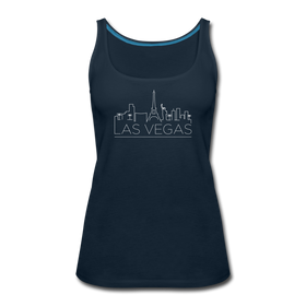 Las Vegas, Nevada Women’s Tank Top - Skyline Women’s Las Vegas Tank Top - deep navy