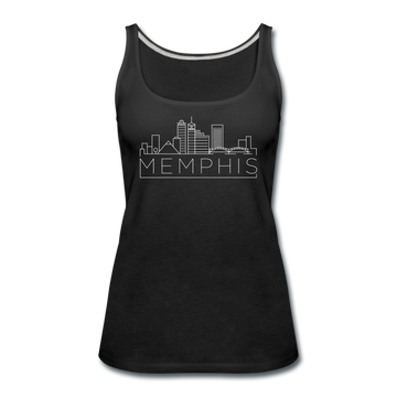 Memphis, Tennessee Women’s Tank Top - Skyline Women’s Memphis Tank Top - black