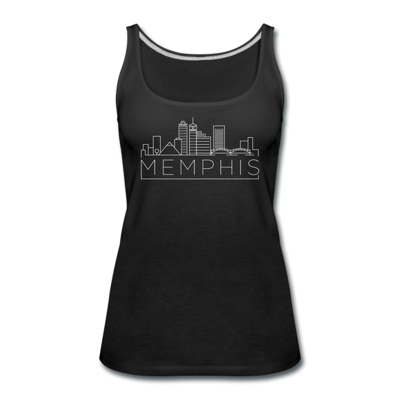 Memphis, Tennessee Women’s Tank Top - Skyline Women’s Memphis Tank Top - black