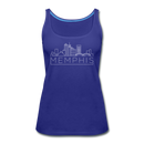 Memphis, Tennessee Women’s Tank Top - Skyline Women’s Memphis Tank Top - royal blue