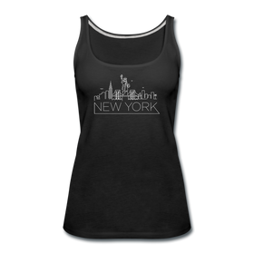 New York Women’s Tank Top - Skyline Women’s New York Tank Top - black