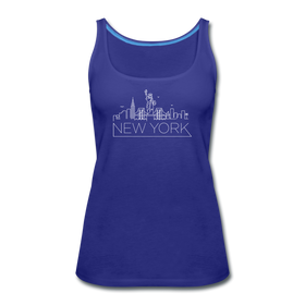 New York Women’s Tank Top - Skyline Women’s New York Tank Top - royal blue