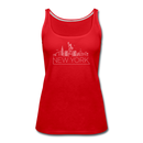 New York Women’s Tank Top - Skyline Women’s New York Tank Top - red