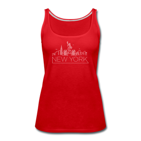 New York Women’s Tank Top - Skyline Women’s New York Tank Top - red