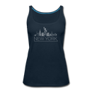 New York Women’s Tank Top - Skyline Women’s New York Tank Top - deep navy