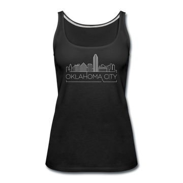 Oklahoma City, Oklahoma Women’s Tank Top - Skyline Women’s Oklahoma City Tank Top - black