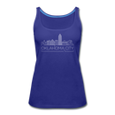 Oklahoma City, Oklahoma Women’s Tank Top - Skyline Women’s Oklahoma City Tank Top - royal blue