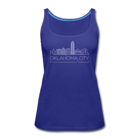 Oklahoma City, Oklahoma Women’s Tank Top - Skyline Women’s Oklahoma City Tank Top - royal blue