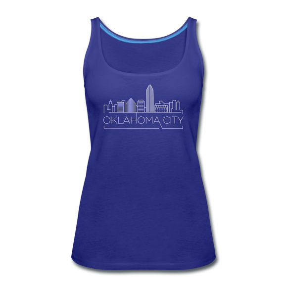 Oklahoma City, Oklahoma Women’s Tank Top - Skyline Women’s Oklahoma City Tank Top - royal blue