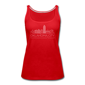 Oklahoma City, Oklahoma Women’s Tank Top - Skyline Women’s Oklahoma City Tank Top - red
