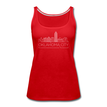 Oklahoma City, Oklahoma Women’s Tank Top - Skyline Women’s Oklahoma City Tank Top - red