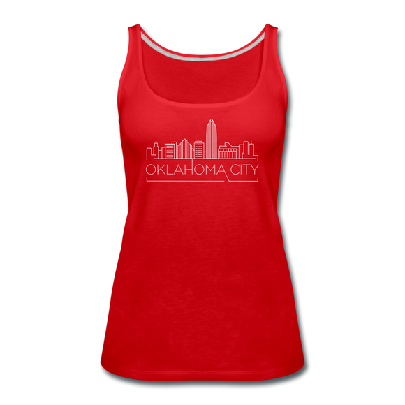 Oklahoma City, Oklahoma Women’s Tank Top - Skyline Women’s Oklahoma City Tank Top - red